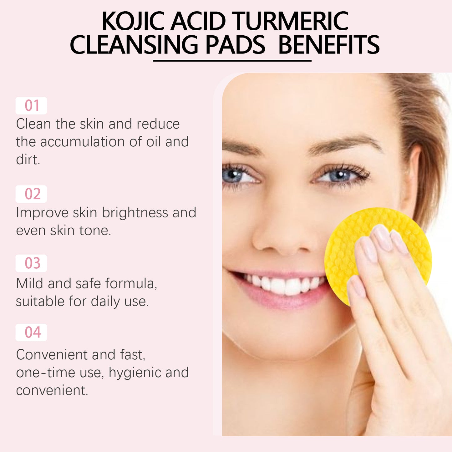 Kojic Acid Turmeric Cleansing Pads